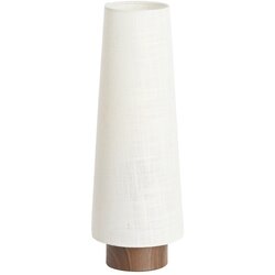 Light & Living Kremno bela kovinska namizna svetilka s tekstilnim senčilom (višina 42 cm) Howie – Cene