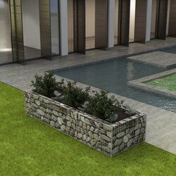 vidaXL gabionska sadilica čelična 270 x 90 x 50 cm Cijene