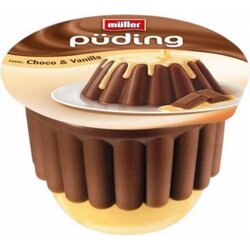 Muller puding čokolada preliv vanila 450G Cene