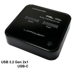 LC-Power docking station NVMEM.2 ssd, usb-c port, 2x ssd-a,transfer rate do 10 gb/s Cijene