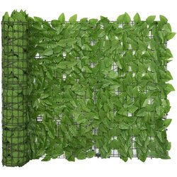 Balkonski zastor sa zelenim lišćem 400 x 100 cm Cijene