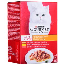 Nestle GOURMET Mon Petit Mix Poultry - mokra mačja hrana - 6x50 g, (21385700) Cene