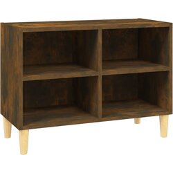Maison Chic ormarić s masivnim nogama 69,5x30x50 cm dimljena boja hrasta Cene