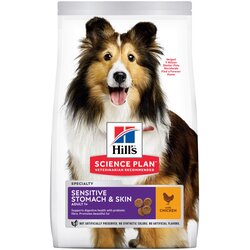 HILL'S SCIENCE Plan Adult 1 + Sensitive Stomach & Skin Medium s piščancem - 2,5 kg Cene