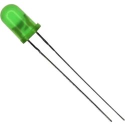 LUMEX Ožičana LED dioda, zelena, okrugla 5 mm 20 mcd 60 ° 12 mA 12 V SSL-LX5093GD-12V Cijene