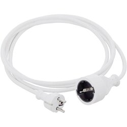 Hawa 1008290 tok podaljšek 16 A bela 3.00 m H05VV-F 3G 1\,5 mm², (20433867) Cene