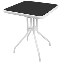 Linder Exclusiv vrtni stol 60 × 60 × 70 cm bistro – bijela/crna Cene