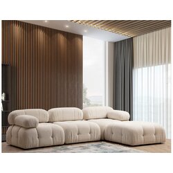 Atelier Del Sofa ugaona sofa bubble krem bouclette L1-O1-1R- Cene