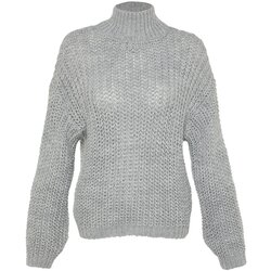 Trendyol Sweater - Gray - Oversize Cijene