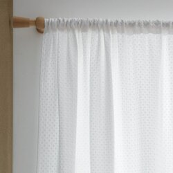 Pineapple Elephant Bijela prozirna zavjesa 140x229 cm Muscat Waffle – Cene