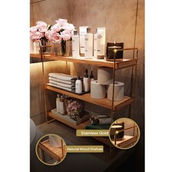 Aberto Design Zidna Polica Masa ustu 3 katli Organizer, Serv Cene