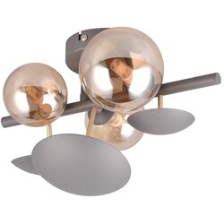 Trio Select Siva/zlata stenska svetilka Bubble – Cene