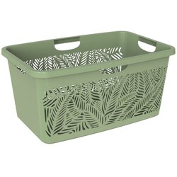 Košare za perilo Košara za čisto rublje JUNGLE 47 L – zelena Cene