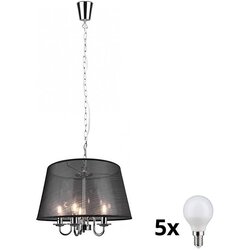 REALITY led luster na lancu cima 5xE14/40W/230V crna Cene