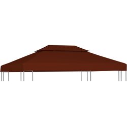 vidaXL pokrov za sjenicu s 2 razine 310 g/m² 4 x 3 m boja cigle Cijene