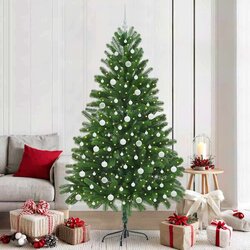 vidaXL Božićno drvce s 300 LED svjetlima s stalakom Zelena 210 cm PE Cijene