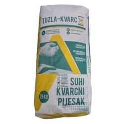 Pijesak kvarcni granulacije 0,5-2 mm suhi 25/1 Cene