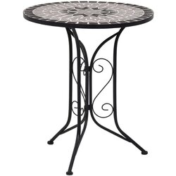 vidaXL bistro stolić s mozaikom sivi 61 cm keramički Cijene