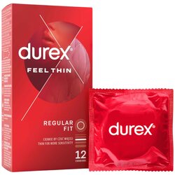 Durex Feel Thin - kondom z realističnim občutkom (12 kosov) Cene