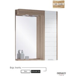 Denko ogledalo sa ormarićem mostar 65cm bela Cene