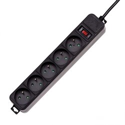 Akyga Prenapetostni zaščitni kabel AK-SP-05B s 5 vtičnicami, kabel 3m Cene