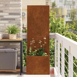 vidaXL Privatnost u vrtu Rezbarija Rđa 50 x 140 cm Otporni čelik Cijene