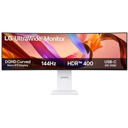 LG 49U950A-W ultrawide dual qhd 144Hz hdr nano ips curved 49" monitor Cene
