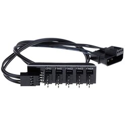 Molex Razdjelni Kabel (4-pin, 1 na 5, 40cm, crni) Cene