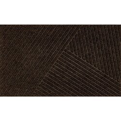 wash+dry PREDPRAŽNIK Dune Stripes dark brown 45/75 cm reliefno temno rjava Cene