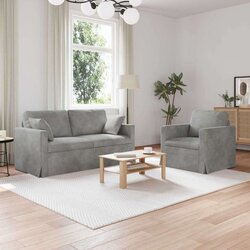 SOFA Kavč 2 pcs Svetlo siva, (5000143614) Cene