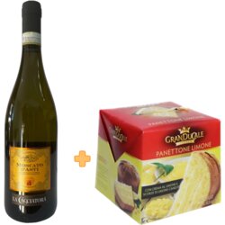  Caldirola Penušavo vino Moscato D'asti La Cacciatora, 0,75l i GRAN DUCALE Panettone Gran Limone, 750g Cene