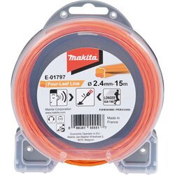 Makita Tiha najlonska nitka oranžna, Premer: 2,4 mm, Dolžina: 15m, E-01797 Cene