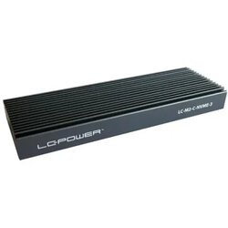HDD ssd rack lc power LC-M2-C-NVME-4 enclosure for nvme M.2 ssd usb-c (USB3.2 Gen.2x1) usb type-c black Cene