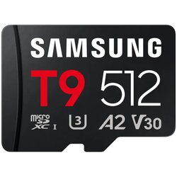 Samsung microSD kartica T9 512 GB UHS-I U3 V30 A2 s adapterom Cijene
