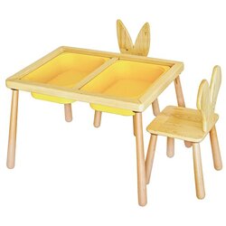 Hanah home Dječiji sto i 2 stolice, Žuti Cijene