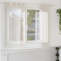 Voile zavjese s ušicama 2 kom krem 140x175 cm Cene