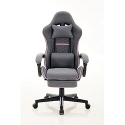 Eplaygame Gejmerska stolica HC-4095 FABRIC PG sivo roza štof Cene