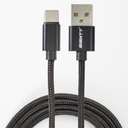 Eightt Kabel osemt USB 2.0 A tipa C 1M Traitzado de Nylon Negro, (21090869) Cene