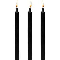 Master Series Dark Drippers Fetish Drip Candles Set of 3 Black Cene