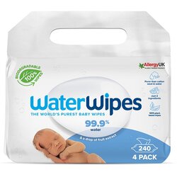Water Wipes Baby Wipes otroški nežni vlažni robčki 4x60 kos Cene