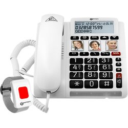 Geemarc Ojačan telefon z nadzorom glasnosti in daljinskim upravljalnikom SOS, (5000299318) Cene