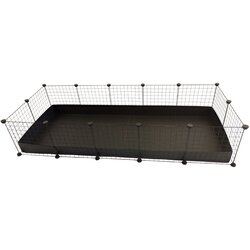 CC modular cage 5x2 pig rabbit hedgehog black 180 x 75 x 37 cm Cene