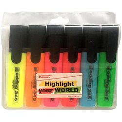 Edding označevalec teksta - marker EDE3456S E-345, 6 KOS Cene
