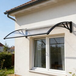 Alberg Nadstrešnica 150×100 cm providna sa crnim nosačem ( AGC–150100–TRBK ) Cene