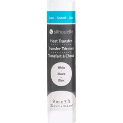 Silhouette Smooth Heat Transfer - 22,9 cm x 0,9 m - White Cene