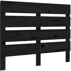 Maison Chic posteljno vzglavje - vzglavna omarica - nočna omarica črno 100x3x80 cm trdna borovina, (21705563) Cene