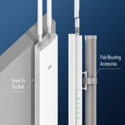 Cudy AP1200 outdoor AC1200 wifi access point 2.4+5Ghz poe 802.3af/at 1W/2L 10/100M, 2x5dBi Cene