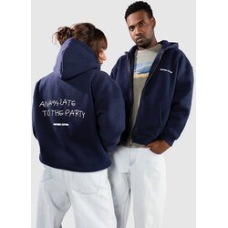 Another Cotton Lab Always Late Pulover s kapuco blue Cene