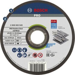 Bosch Rezalna plošča Rapido Expert for Inox (Premer diska: 125 mm, Primerno za: Nerjavno jeklo) Cene