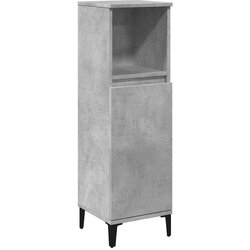 Maison Chic Kopalniška omarica - Kopalniški kabinet betonsko siva 30x30x100 cm inženirski les, (21794590) Cene